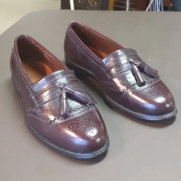 Allen Edmonds Bridgeton Tassel Loafers 10.5D Brown Allen Edmonds Mens Bridgeton 10.5 D Tassel Loafer Slip On  main image 3